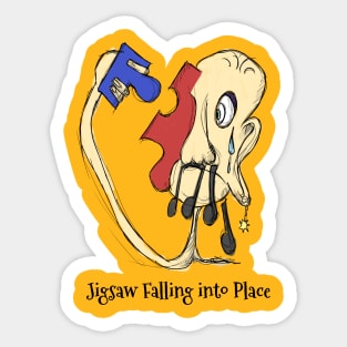 Jigsaw falling into place Radiohead Sticker